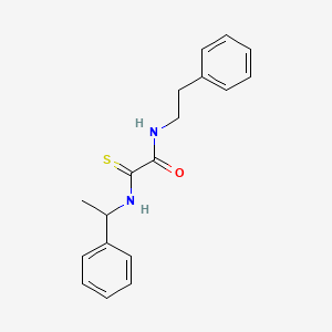 N-(2-phenylethyl)-2-[(1-phenylethyl)amino]-2-thioxoacetamide