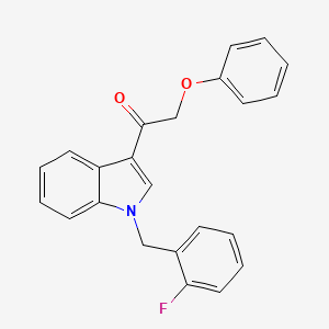 1-[1-(2-fluorobenzyl)-1H-indol-3-yl]-2-phenoxyethanone