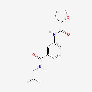 N-{3-[(2-methylpropyl)carbamoyl]phenyl}tetrahydrofuran-2-carboxamide