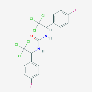 molecular formula C17H12Cl6F2N2O B420641 N,N'-bis[2,2,2-trichloro-1-(4-fluorophenyl)ethyl]urea 
