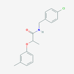 N-[(4-chlorophenyl)methyl]-2-(3-methylphenoxy)propanamide