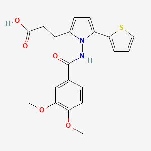 3-[1-{[(3,4-dimethoxyphenyl)carbonyl]amino}-5-(thiophen-2-yl)-1H-pyrrol-2-yl]propanoic acid