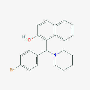 molecular formula C22H22BrNO B420643 1-(alpha-Piperidino-4-bromobenzyl)-2-naphthol 