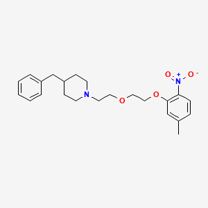 4-Benzyl-1-[2-[2-(5-methyl-2-nitrophenoxy)ethoxy]ethyl]piperidine