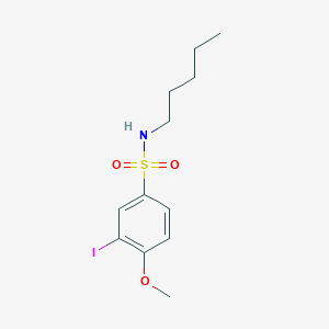 3-iodo-4-methoxy-N-pentylbenzenesulfonamide