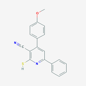 molecular formula C19H14N2OS B420646 4-(4-Methoxy-phenyl)-6-phenyl-2-thioxo-1,2-dihydro-pyridine-3-carbonitrile CAS No. 78564-17-7