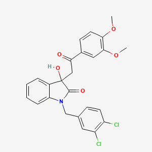 1-(3,4-dichlorobenzyl)-3-[2-(3,4-dimethoxyphenyl)-2-oxoethyl]-3-hydroxy-1,3-dihydro-2H-indol-2-one