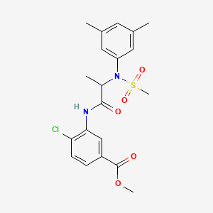 methyl 4-chloro-3-{[N-(3,5-dimethylphenyl)-N-(methylsulfonyl)alanyl]amino}benzoate