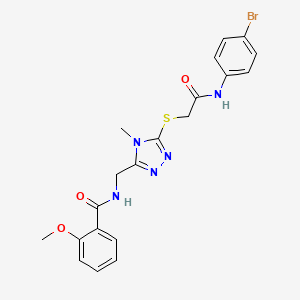 N-{[5-({2-[(4-bromophenyl)amino]-2-oxoethyl}sulfanyl)-4-methyl-4H-1,2,4-triazol-3-yl]methyl}-2-methoxybenzamide