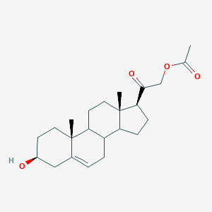 [2-[(3S,10R,13S,17S)-3-hydroxy-10,13-dimethyl-2,3,4,7,8,9,11,12,14,15,16,17-dodecahydro-1H-cyclopenta[a]phenanthren-17-yl]-2-oxoethyl] acetate