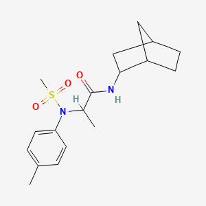 N-(2-bicyclo[2.2.1]heptanyl)-2-(4-methyl-N-methylsulfonylanilino)propanamide