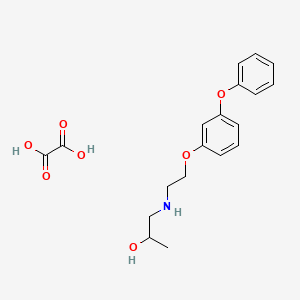 1-{[2-(3-phenoxyphenoxy)ethyl]amino}-2-propanol ethanedioate (salt)