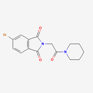 5-Bromo-2-(2-oxo-2-piperidinoethyl)-1H-isoindole-1,3(2H)-dione