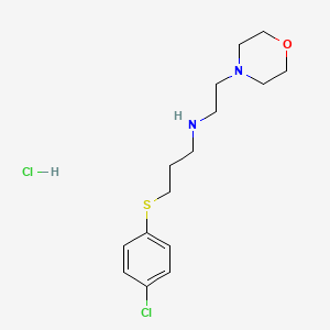 3-(4-chlorophenyl)sulfanyl-N-(2-morpholin-4-ylethyl)propan-1-amine;hydrochloride