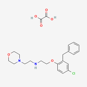 N-[2-(2-benzyl-4-chlorophenoxy)ethyl]-2-morpholin-4-ylethanamine;oxalic acid