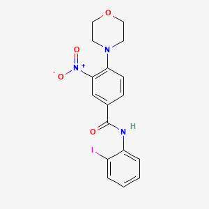 N-(2-iodophenyl)-4-(4-morpholinyl)-3-nitrobenzamide