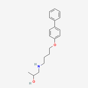 molecular formula C19H25NO2 B4206585 1-{[4-(4-biphenylyloxy)butyl]amino}-2-propanol 