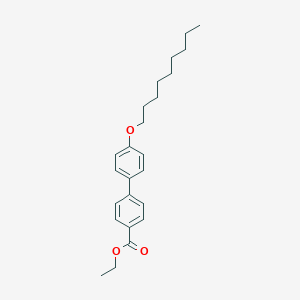 molecular formula C24H32O3 B420659 Ethyl 4'-(nonyloxy)[1,1'-biphenyl]-4-carboxylate 