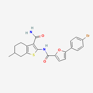 N-[3-(aminocarbonyl)-6-methyl-4,5,6,7-tetrahydro-1-benzothien-2-yl]-5-(4-bromophenyl)-2-furamide