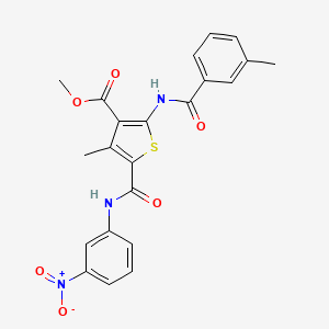 methyl 4-methyl-2-[(3-methylbenzoyl)amino]-5-{[(3-nitrophenyl)amino]carbonyl}-3-thiophenecarboxylate