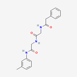 N~1~-(2-Oxo-2-{[2-oxo-2-(3-toluidino)ethyl]amino}ethyl)-2-phenylacetamide