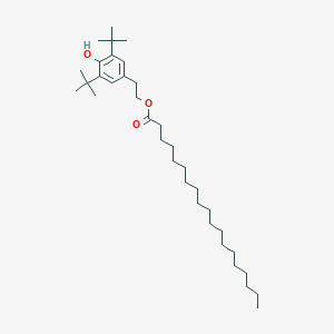 molecular formula C35H62O3 B420664 2-(3,5-Ditert-butyl-4-hydroxyphenyl)ethyl nonadecanoate 