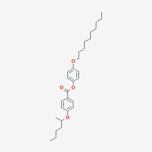 molecular formula C29H42O4 B420665 4-(DECYLOXY)PHENYL 4-(HEXAN-2-YLOXY)BENZOATE 