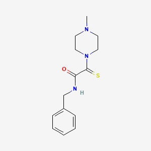 N-benzyl-2-(4-methyl-1-piperazinyl)-2-thioxoacetamide