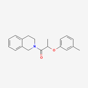 2-[2-(3-methylphenoxy)propanoyl]-1,2,3,4-tetrahydroisoquinoline