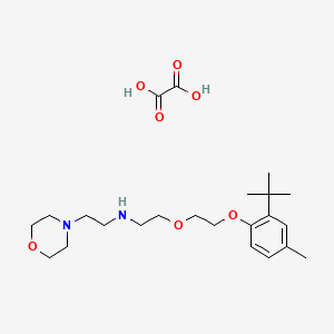 N-[2-[2-(2-tert-butyl-4-methylphenoxy)ethoxy]ethyl]-2-morpholin-4-ylethanamine;oxalic acid