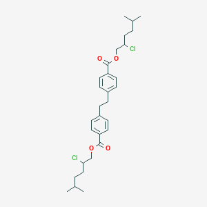molecular formula C30H40Cl2O4 B420670 2-Chloro-5-methylhexyl 4-[2-(4-{[(2-chloro-5-methylhexyl)oxy]carbonyl}phenyl)ethyl]benzoate 