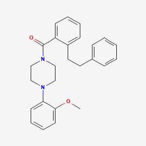 1-(2-methoxyphenyl)-4-[2-(2-phenylethyl)benzoyl]piperazine