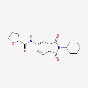 N-(2-cyclohexyl-1,3-dioxo-2,3-dihydro-1H-isoindol-5-yl)tetrahydro-2-furancarboxamide