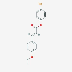 molecular formula C17H15BrO3 B420674 4-Bromophenyl 3-(4-ethoxyphenyl)acrylate 