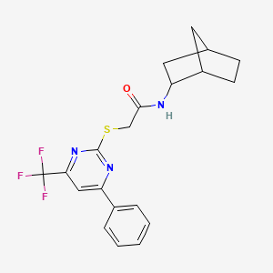 N-bicyclo[2.2.1]hept-2-yl-2-{[4-phenyl-6-(trifluoromethyl)-2-pyrimidinyl]thio}acetamide