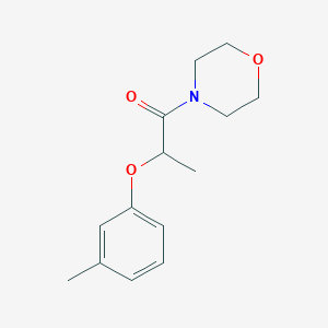 molecular formula C14H19NO3 B4206752 4-[2-(3-methylphenoxy)propanoyl]morpholine 