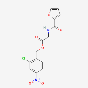 2-Chloro-4-nitrobenzyl 2-[(2-furylcarbonyl)amino]acetate