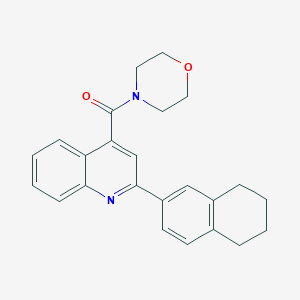 molecular formula C24H24N2O2 B4206793 Morpholino[2-(5,6,7,8-tetrahydro-2-naphthalenyl)-4-quinolyl]methanone 