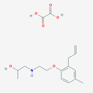 1-[2-(4-Methyl-2-prop-2-enylphenoxy)ethylamino]propan-2-ol;oxalic acid