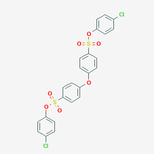 molecular formula C24H16Cl2O7S2 B420682 4-Chlorophenyl 4-{4-[(4-chlorophenoxy)sulfonyl]phenoxy}benzenesulfonate 