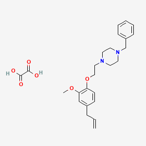 1-Benzyl-4-[2-(2-methoxy-4-prop-2-enylphenoxy)ethyl]piperazine;oxalic acid