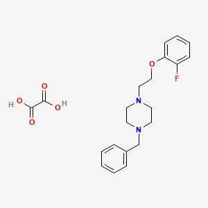 1-Benzyl-4-[2-(2-fluorophenoxy)ethyl]piperazine;oxalic acid