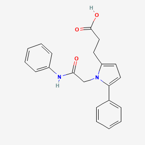 3-{1-[2-oxo-2-(phenylamino)ethyl]-5-phenyl-1H-pyrrol-2-yl}propanoic acid