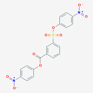 molecular formula C19H12N2O9S B420686 4-Nitrophenyl 3-[(4-nitrophenoxy)sulfonyl]benzoate 