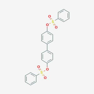 molecular formula C24H18O6S2 B420687 4'-[(Phenylsulfonyl)oxy][1,1'-biphenyl]-4-yl benzenesulfonate 