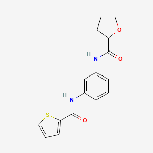 N-{3-[(thiophen-2-ylcarbonyl)amino]phenyl}tetrahydrofuran-2-carboxamide