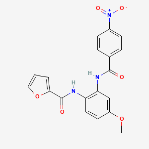 N-{4-methoxy-2-[(4-nitrobenzoyl)amino]phenyl}-2-furamide