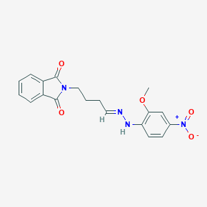 molecular formula C19H18N4O5 B420697 4-(1,3-dioxo-1,3-dihydro-2H-isoindol-2-yl)butanal {4-nitro-2-methoxyphenyl}hydrazone 