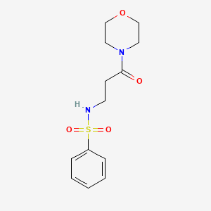 N-[3-(4-morpholinyl)-3-oxopropyl]benzenesulfonamide