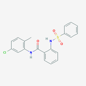 N-(5-chloro-2-methylphenyl)-2-[(phenylsulfonyl)amino]benzamide